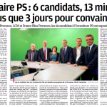 La Provence : Primaire PS : 6 candidat-e-s, 13 minutes et plus que 3 jours pour convaincre