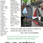 Pour un service de location de vélo en libre service à Aix