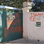 Tags islamophobes et racistes à Aix.